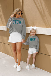 UNC WILMINGTON SEAHAWKS Guess Who's Back Kid's Sequin Pullover