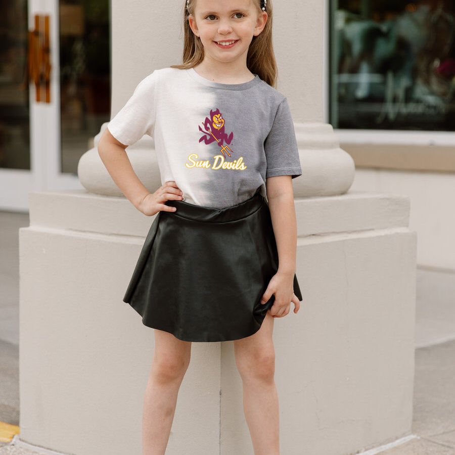 ARIZONA STATE SUN DEVILS PACESETTER KIDS SPLIT-DYED SHORT SLEEVE TEE