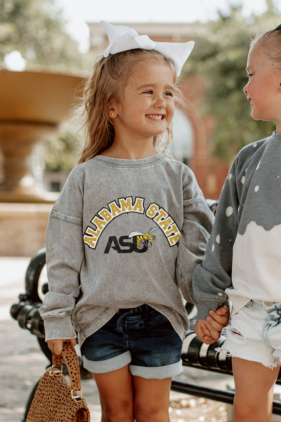 ALABAMA STATE HORNETS Kid's Faded-Wash Pullover
