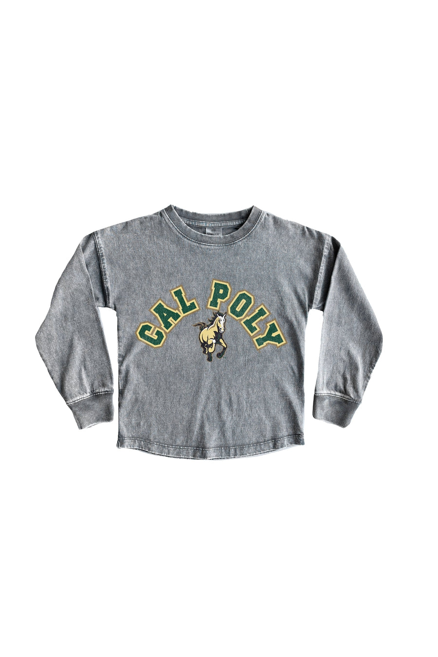 CAL POLY MUSTANGS Kid's Faded-Wash Pullover