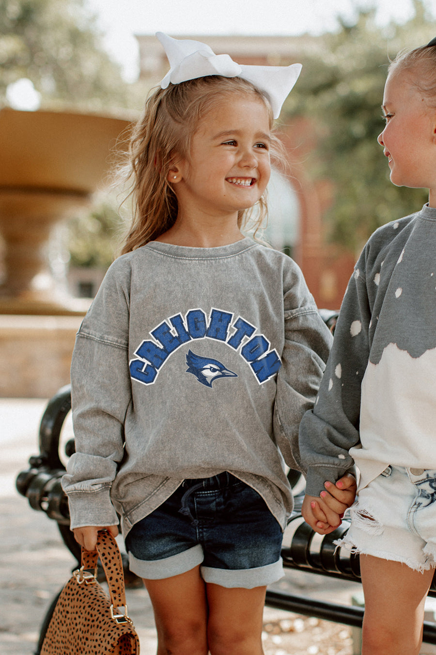 CREIGHTON BLUEJAYS Kid's Faded-Wash Pullover