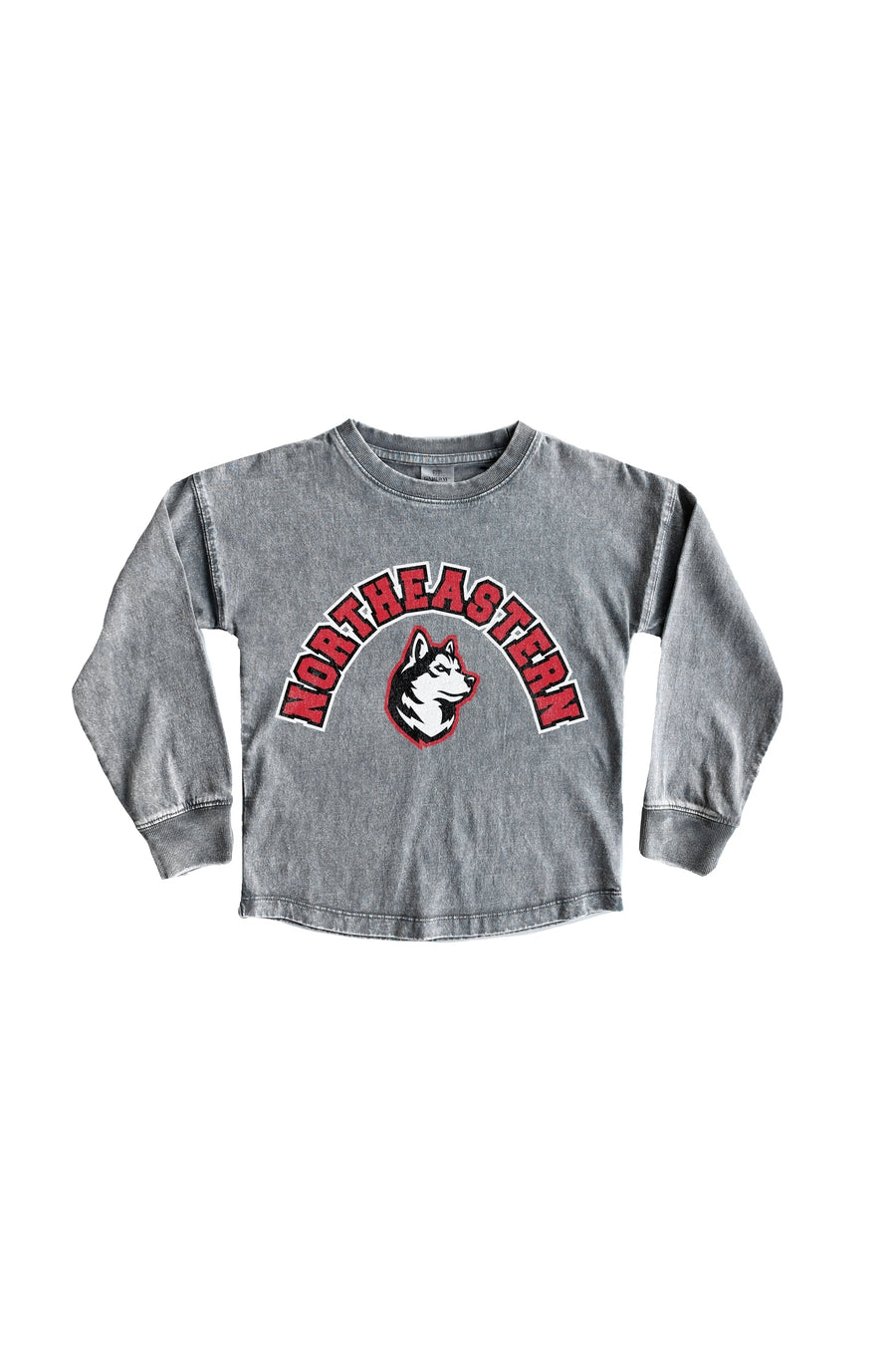 NORTHEASTERN HUSKIES Kid's Faded-Wash Pullover