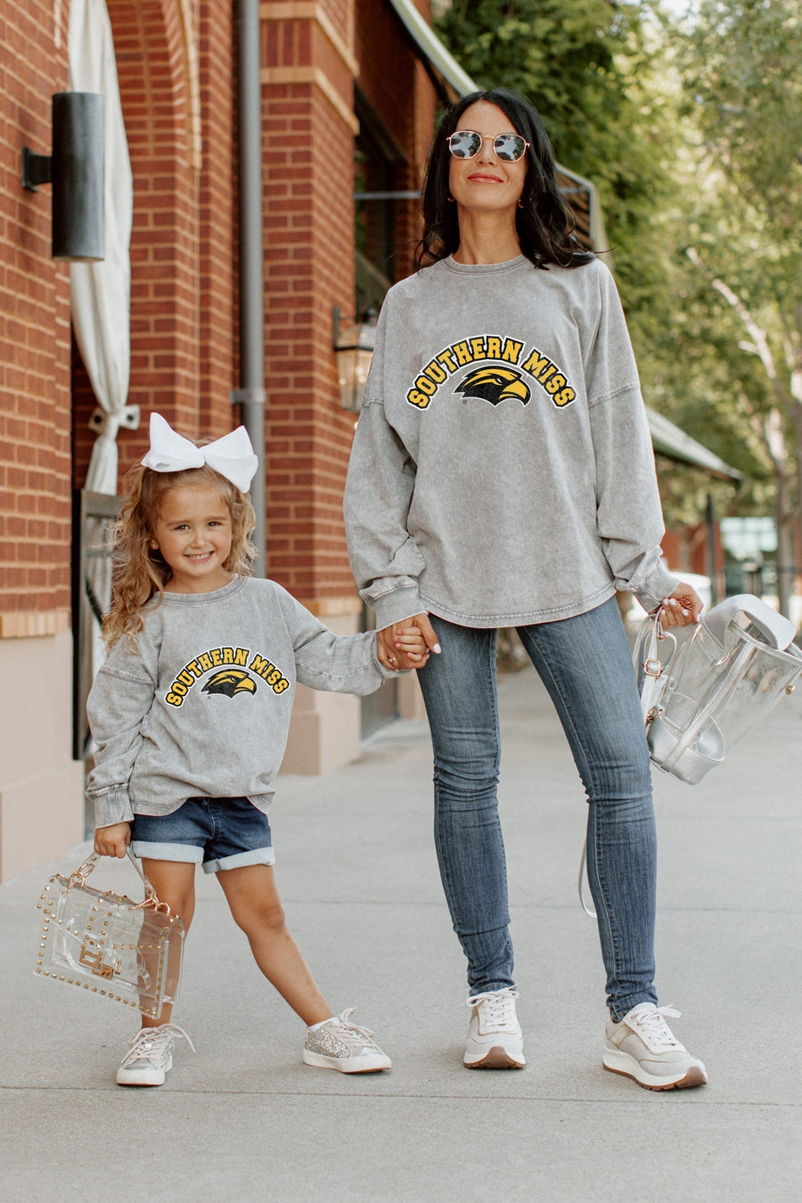SOUTHERN MISS GOLDEN EAGLES Kid's Faded-Wash Pullover