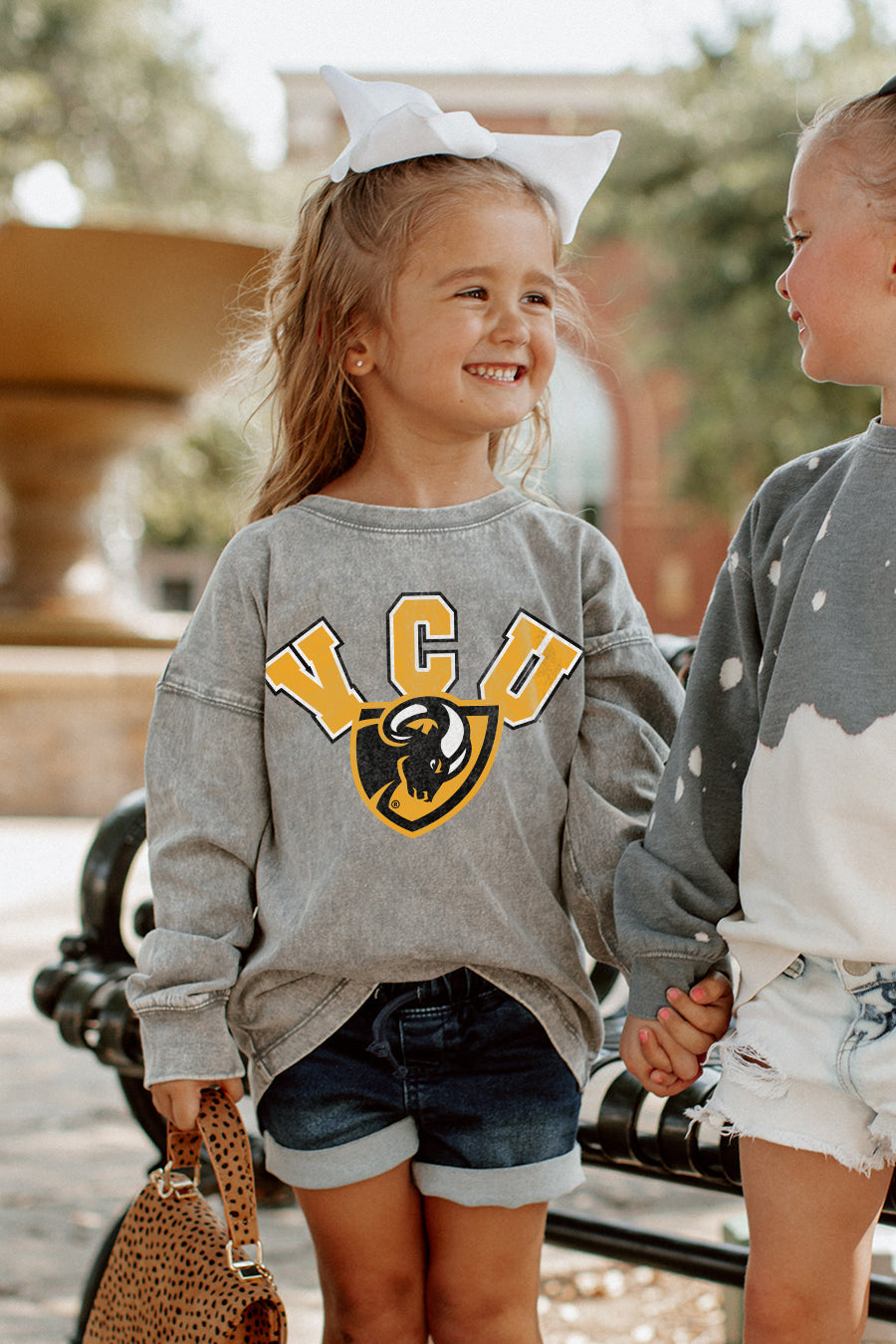 VIRGINIA COMMONWEALTH RAMS Kid's Faded-Wash Pullover