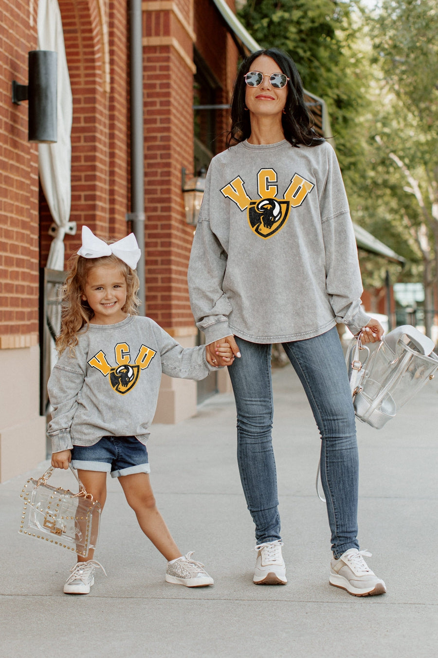 VIRGINIA COMMONWEALTH RAMS Kid's Faded-Wash Pullover