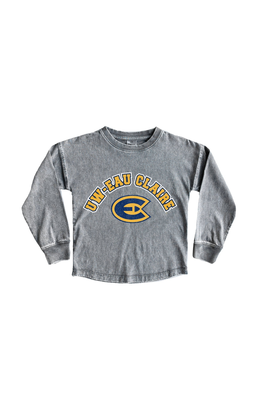 WISCONSIN-EAU CLAIRE BLUGOLDS Kid's Faded-Wash Pullover