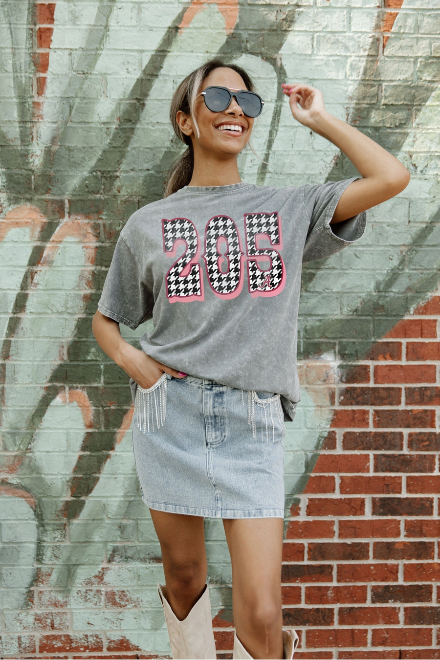 ALABAMA CRIMSON TIDE IN THE CODE OVERSIZED CREWNECK TEE
