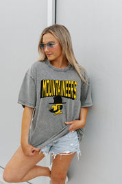 APPALACHIAN STATE MOUNTAINEERS SOLID DEFENSE OVERSIZED CREWNECK TEE
