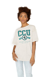 COASTAL CAROLINA CHANTICLEERS GET GOIN' OVERSIZED CREW NECK TEE