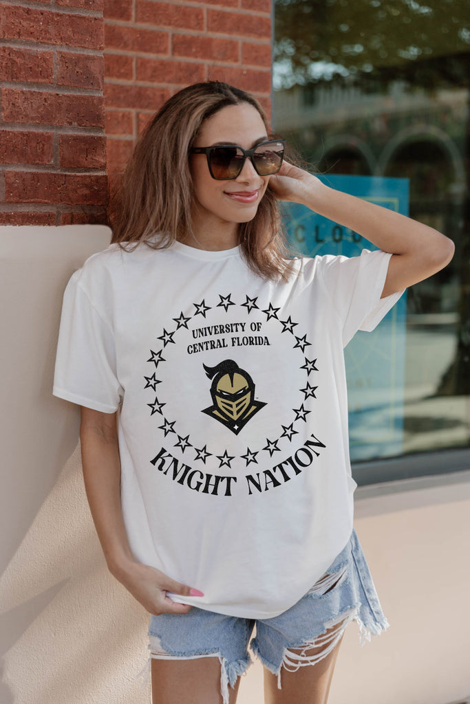 CENTRAL FLORIDA KNIGHTS ON POINT OVERSIZED CREWNECK TEE