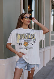 COLORADO BUFFALOES COURT DATE OVERSIZED CREWNECK TEE