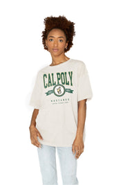 CAL POLY MUSTANGS GET GOIN' OVERSIZED CREW NECK TEE