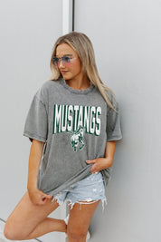 CAL POLY MUSTANGS SOLID DEFENSE OVERSIZED CREWNECK TEE