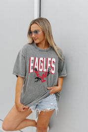 EASTERN WASHINGTON UNIVERSITY EAGLES SOLID DEFENSE OVERSIZED CREWNECK TEE