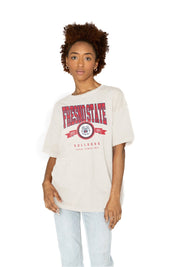 FRESNO STATE BULLDOGS GET GOIN' OVERSIZED CREW NECK TEE