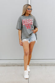 HOUSTON COUGARS SOLID DEFENSE OVERSIZED CREWNECK TEE