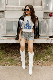 KENTUCKY WILDCATS IT'S A PARTY OVERSIZED CREWNECK TEE - On Model Full Body | Gameday Couture - SOHO