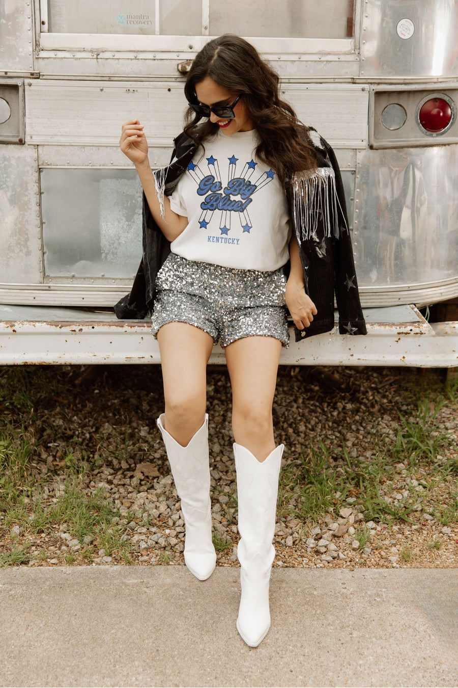 KENTUCKY WILDCATS LOUD AND PROUD OVERSIZED CREWNECK TEE