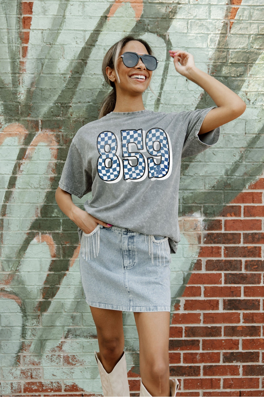 KENTUCKY WILDCATS IN THE CODE OVERSIZED CREWNECK TEE