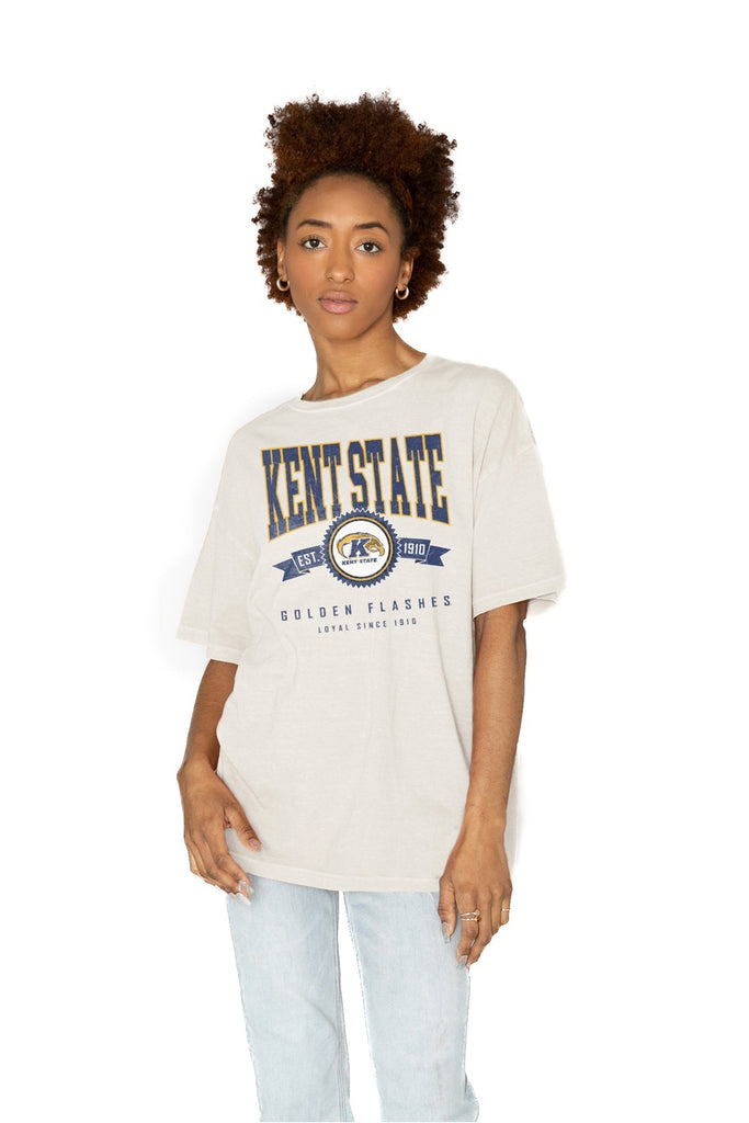 KENT STATE GOLDEN FLASHES GET GOIN' OVERSIZED CREW NECK TEE