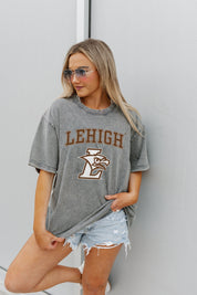 LEHIGH MOUNTAIN HAWKS SOLID DEFENSE OVERSIZED CREWNECK TEE