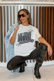 LAS VEGAS RAIDERS COMING IN HOT OVERSIZED CREWNECK TEE