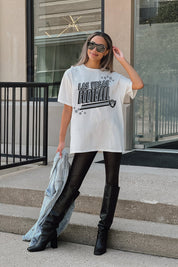 LAS VEGAS RAIDERS COMING IN HOT OVERSIZED CREWNECK TEE