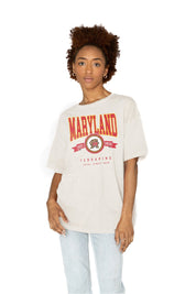 MARYLAND TERRAPINS GET GOIN' OVERSIZED CREW NECK TEE