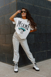 MIAMI DOLPHINS ENFORCER RELAXED FIT SHORT SLEEVE CREWNECK TEE