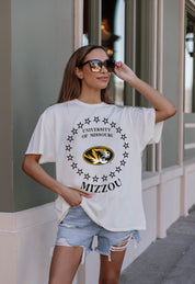 MISSOURI TIGERS ON POINT OVERSIZED CREWNECK TEE