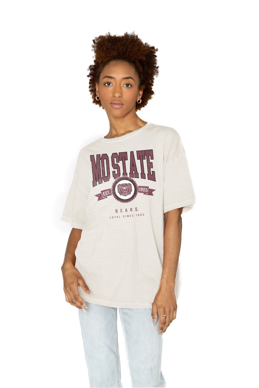 MISSOURI STATE BEARS GET GOIN' OVERSIZED CREW NECK TEE