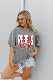 UNLV REBELS SOLID DEFENSE OVERSIZED CREWNECK TEE