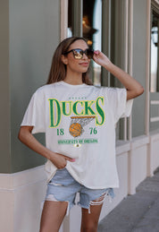 OREGON DUCKS COURT DATE OVERSIZED CREWNECK TEE