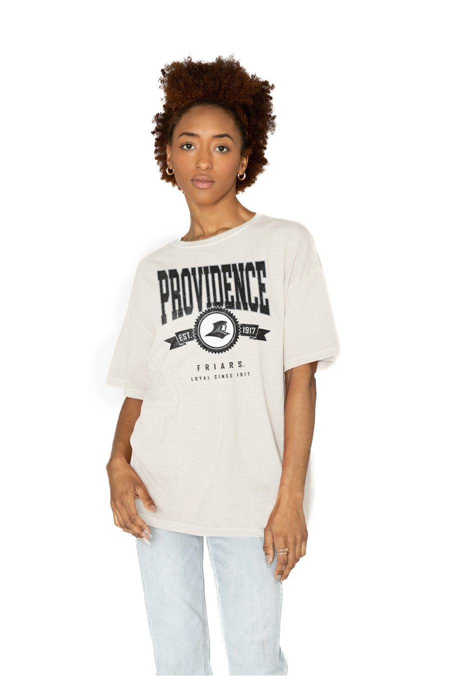 PROVIDENCE FRIARS GET GOIN' OVERSIZED CREW NECK TEE