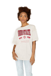 OHIO STATE BUCKEYES GET GOIN' OVERSIZED CREW NECK TEE