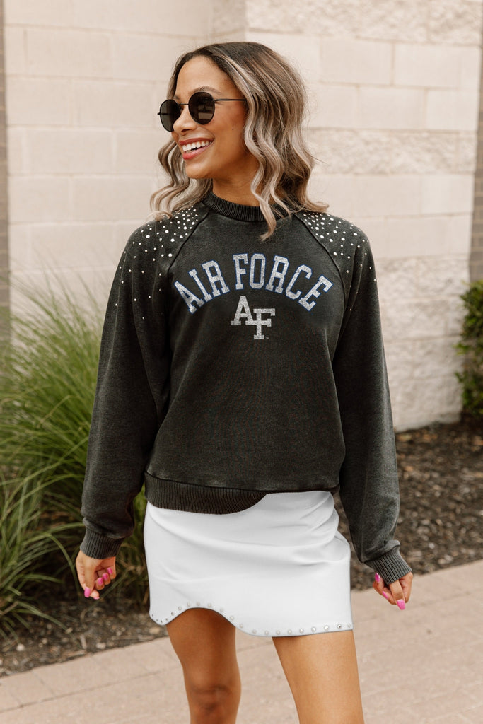 AIR FORCE FALCONS DON'T BLINK VINTAGE STUDDED PULLOVER