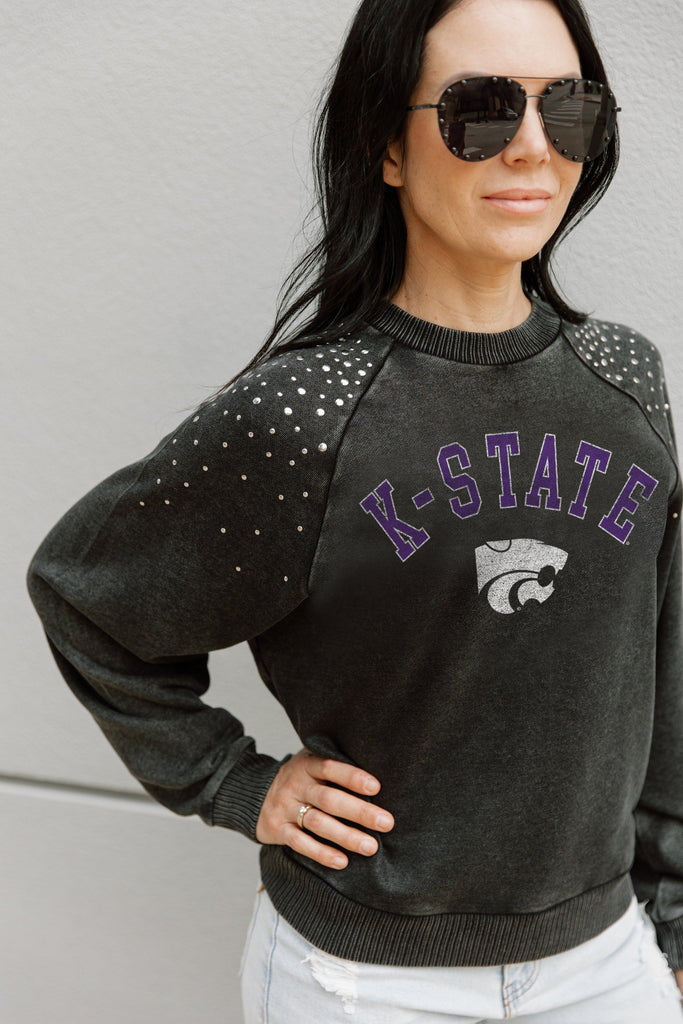 KANSAS STATE WILDCATS DON'T BLINK VINTAGE STUDDED PULLOVER