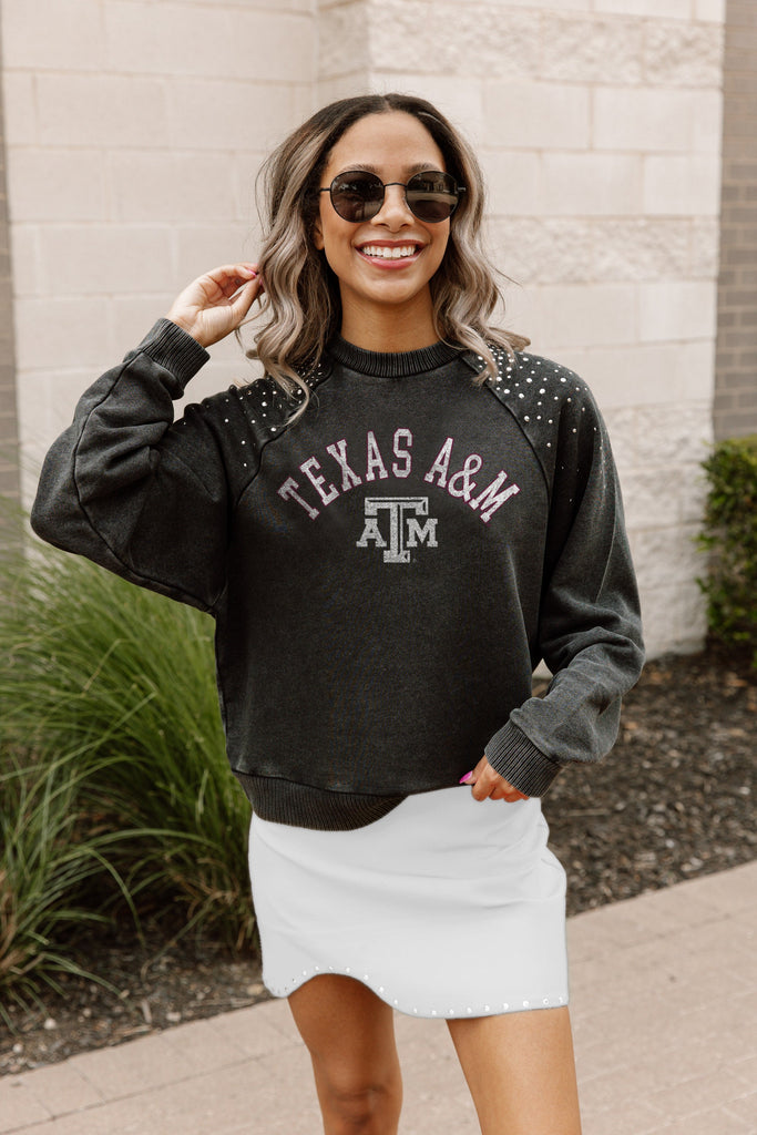 TEXAS A&M AGGIES DON'T BLINK VINTAGE STUDDED PULLOVER