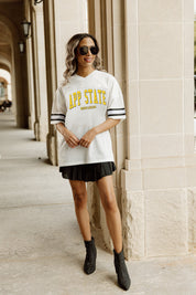 APPALACHIAN STATE MOUNTAINEERS OPTION PLAY ICONIC OVERSIZED FASHION JERSEY