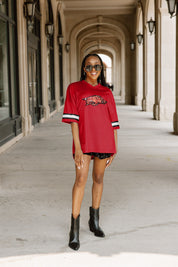 ARKANSAS RAZORBACKS ROOKIE MOVE ICONIC OVERSIZED FASHION JERSEY
