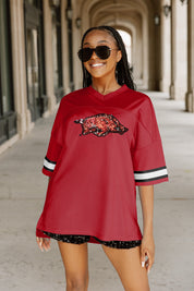 ARKANSAS RAZORBACKS ROOKIE MOVE ICONIC OVERSIZED FASHION JERSEY
