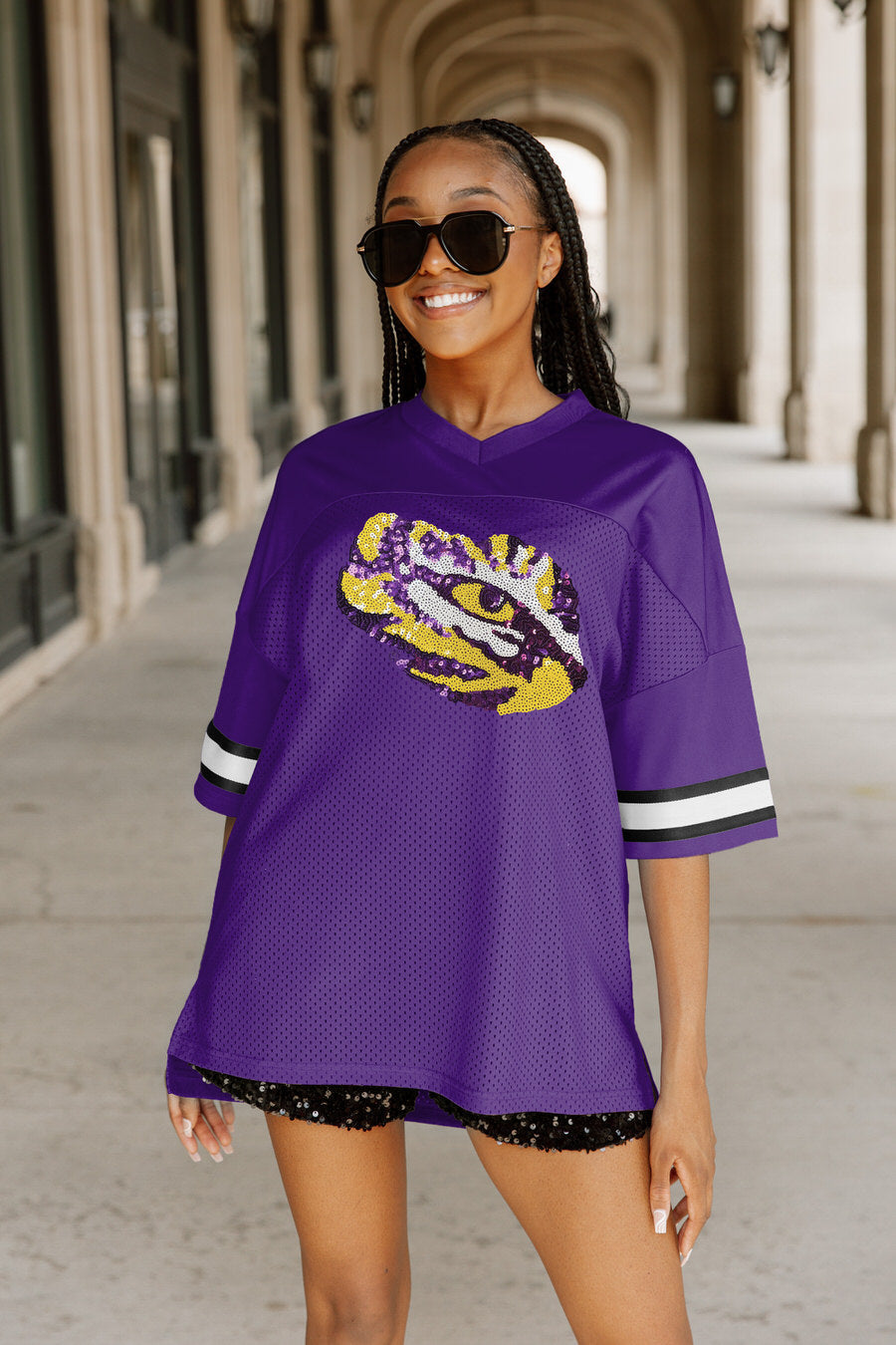 GC LSU Tigers Rookie Move Iconic Oversized Fashion Jersey