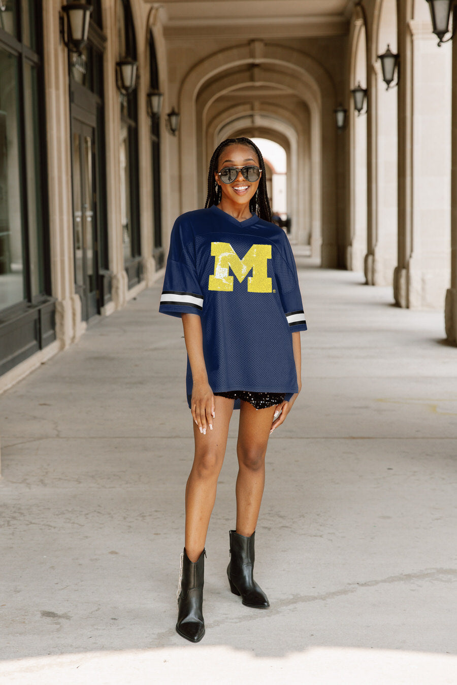 MICHIGAN WOLVERINES ROOKIE MOVE ICONIC OVERSIZED FASHION JERSEY