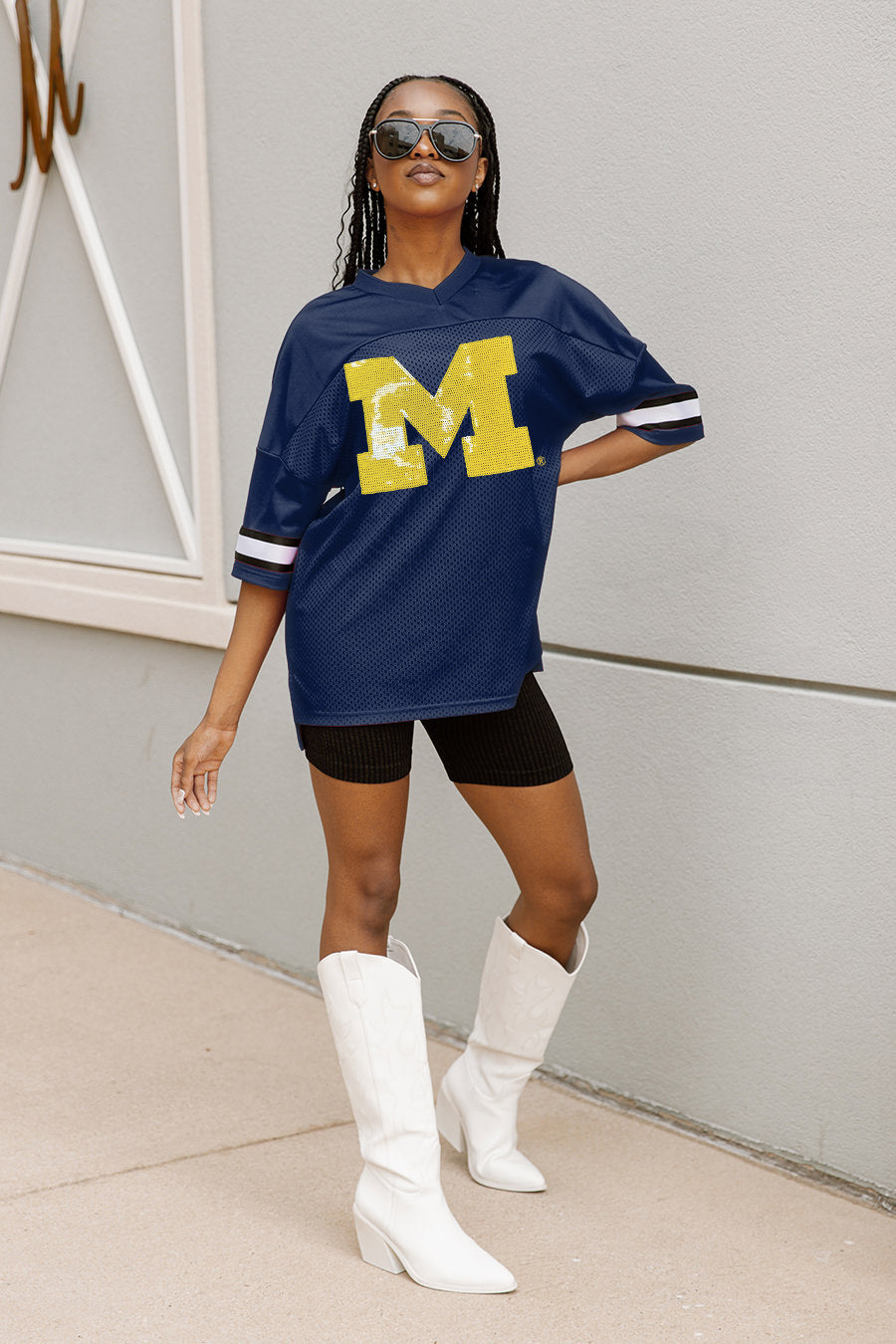 MICHIGAN WOLVERINES ROOKIE MOVE ICONIC OVERSIZED FASHION JERSEY