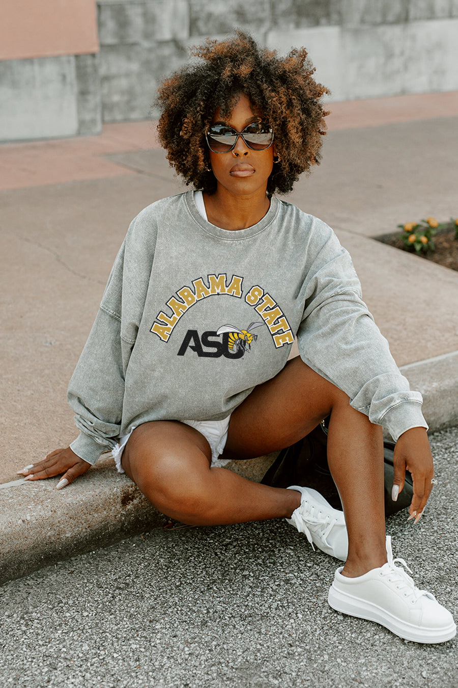 ALABAMA STATE HORNETS PLAY THE GAME FADED WASH PULLOVER