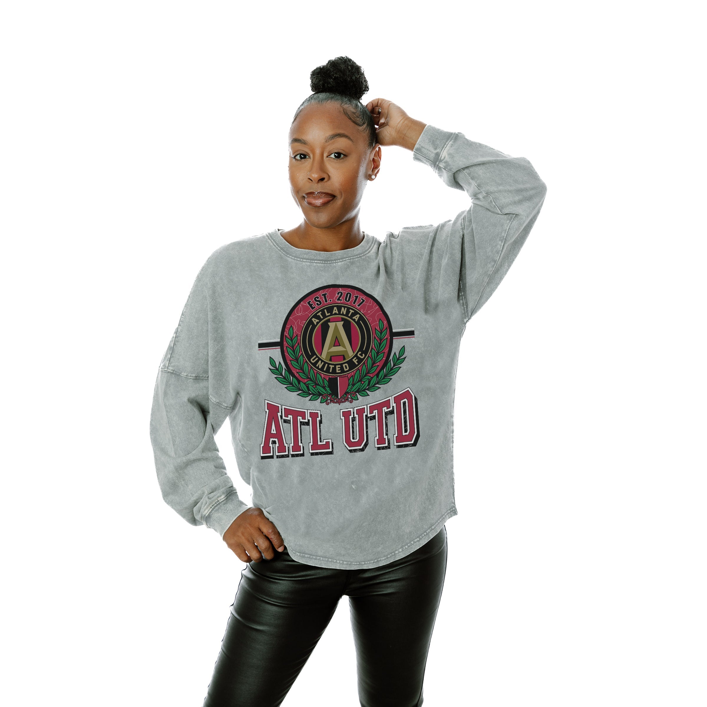 ATLANTA UNITED FC GOAL ORIENTED FADED WASH PULLOVER