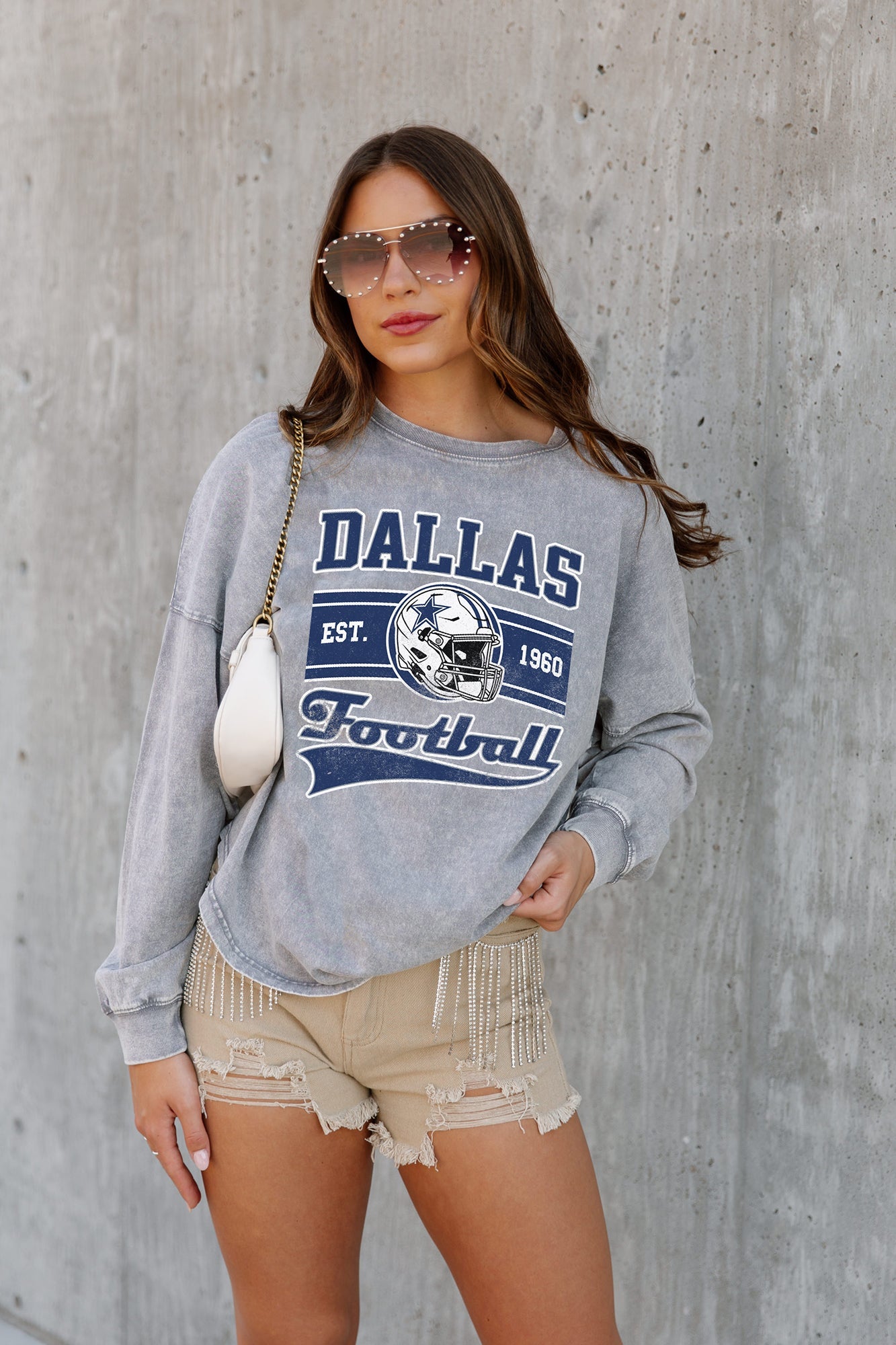 Girls Youth Pink Dallas Cowboys Team Spirit V-Neck T-Shirt