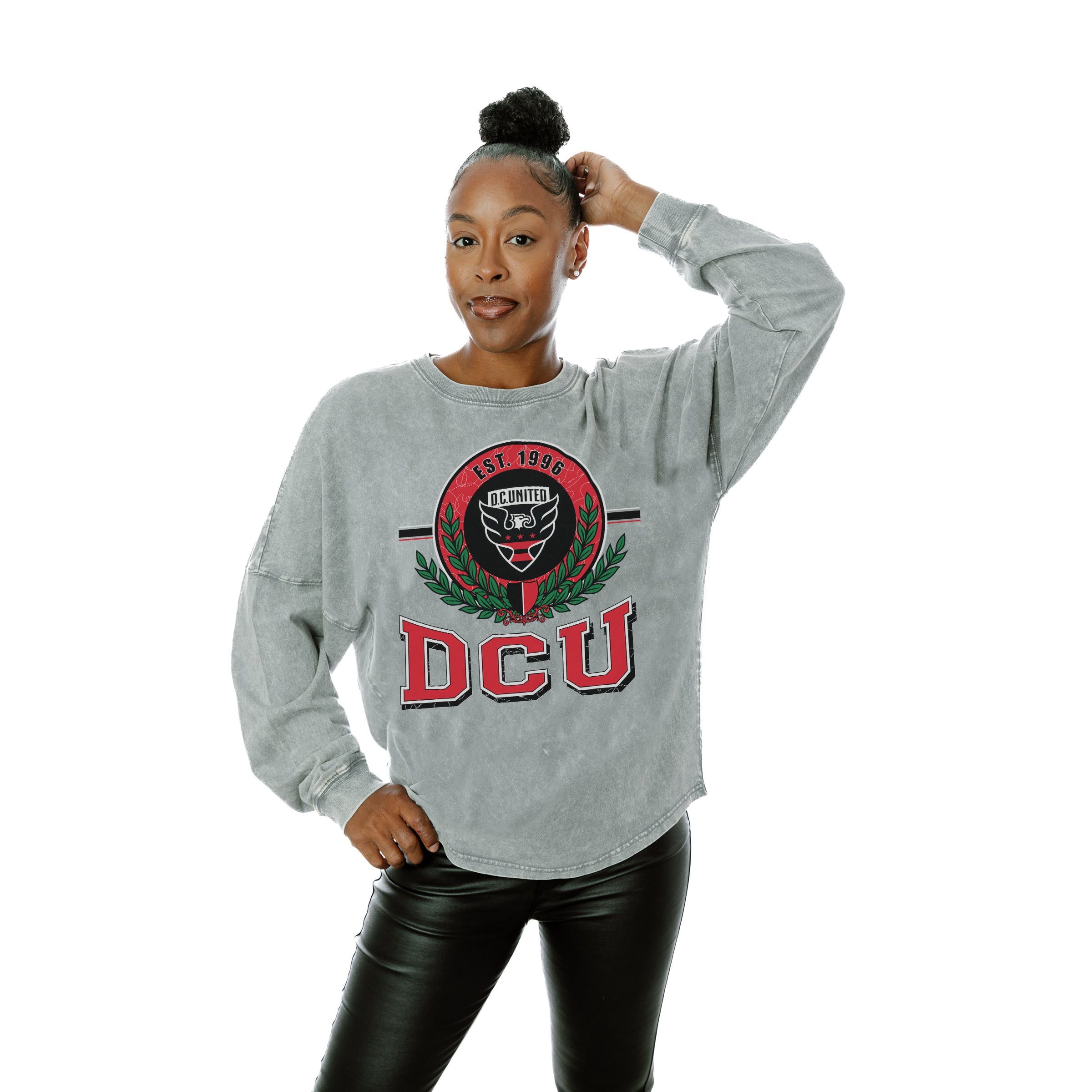 DC UNITED GOAL ORIENTED FADED WASH PULLOVER