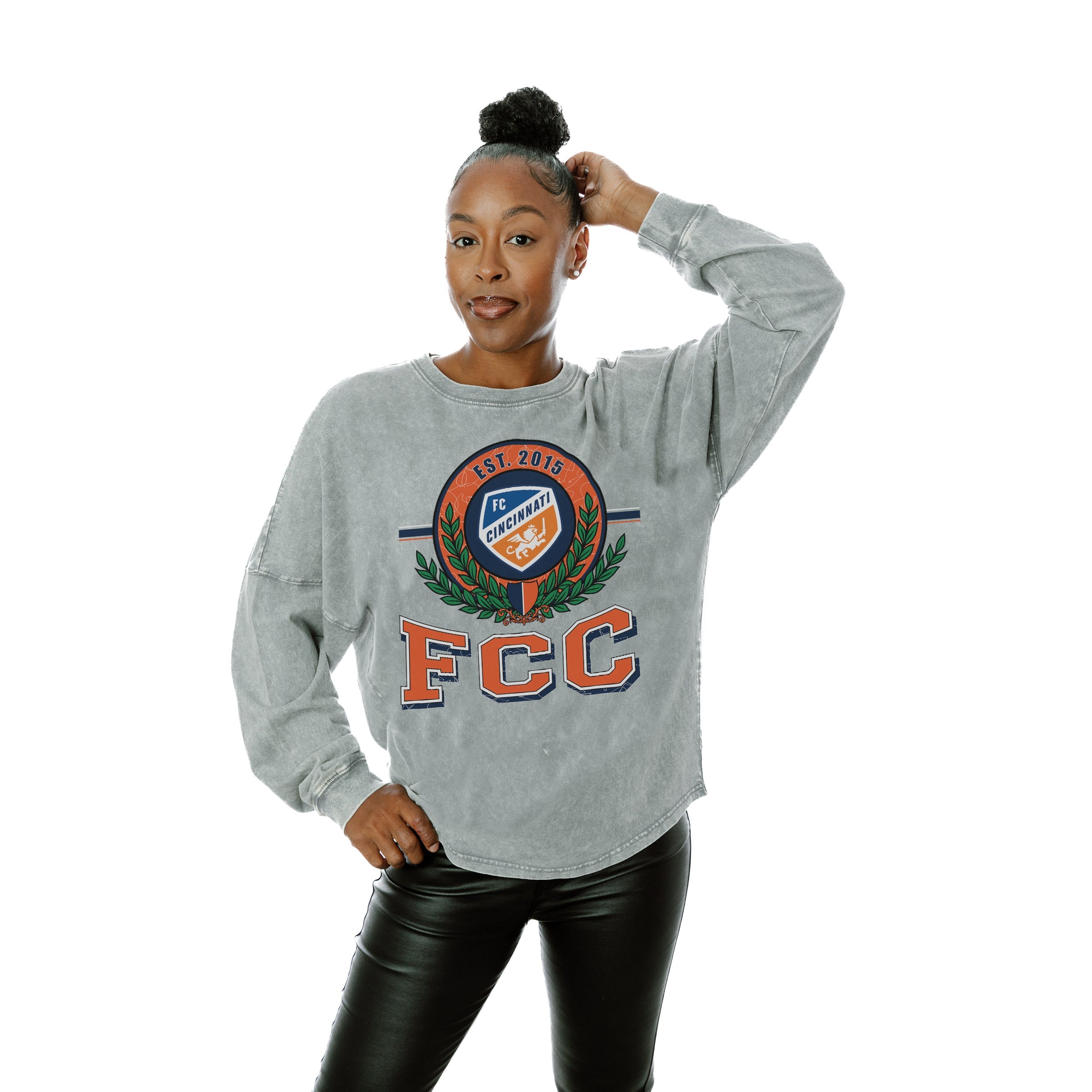 FC CINCINNATI GOAL ORIENTED FADED WASH PULLOVER