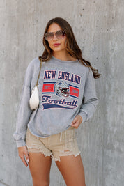 NEW ENGLAND PATRIOTS NO TIMEOUTS FADED WASH PULLOVER